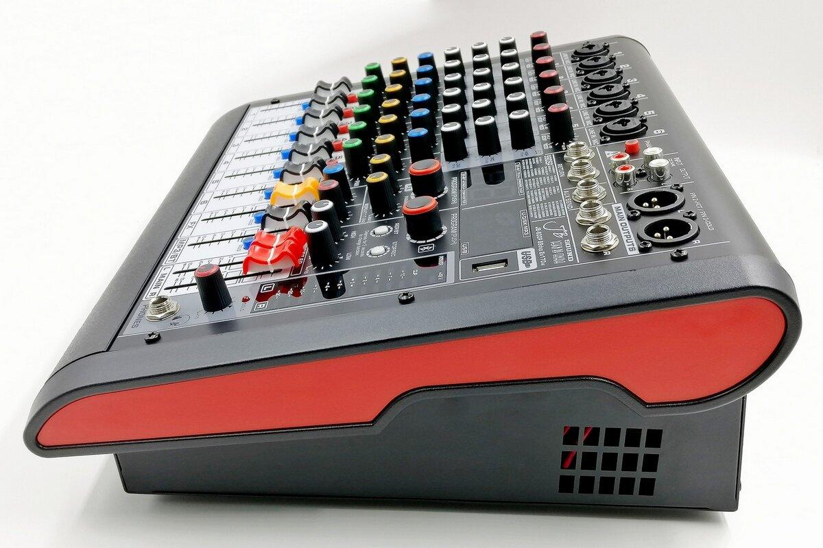 JB sound JB-600P — активний мікшерний пульт 6 каналів з підсилювачем 2 × 170 Вт