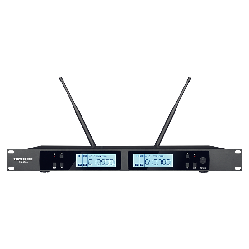 Takstar TS-3380 — подвійна бездротова радіосистема UHF з двома вокальними мікрофонами фото 4