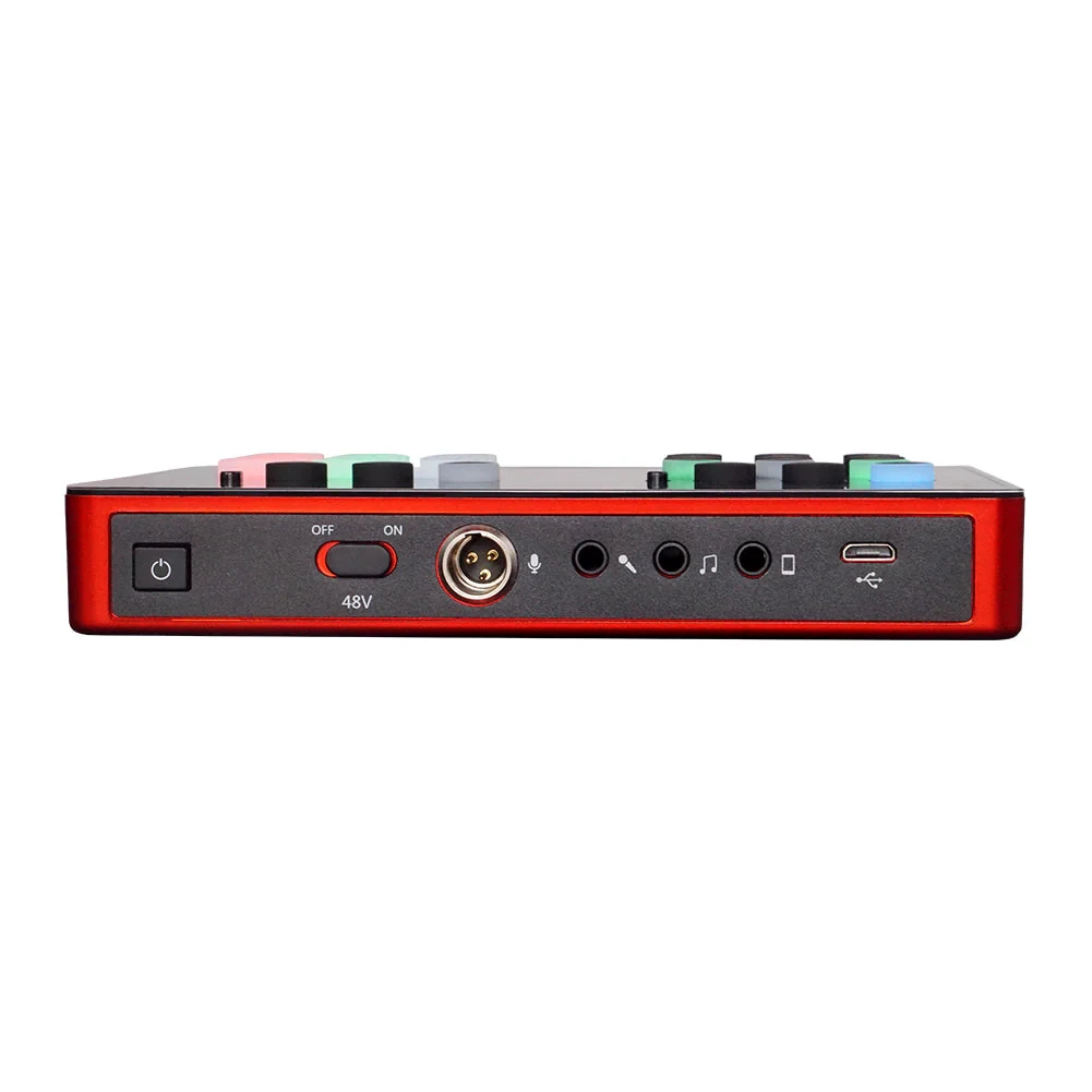 Takstar SC-M1 — портативна звукова карта для трансляцій із фантомним живленням 48В фото 6