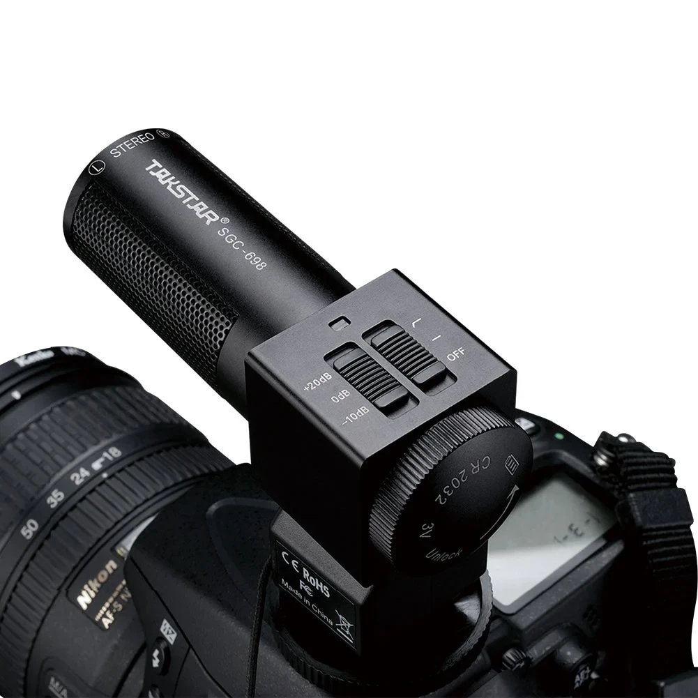 Takstar SGC-698 — стерео накамерний мікрофон для відео- та дзеркальних камер фото 4