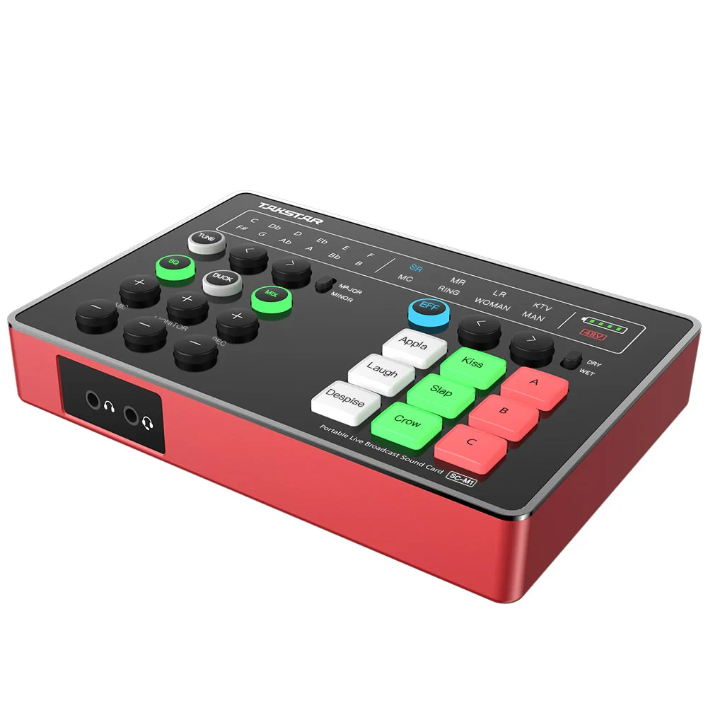 Takstar SC-M1 — портативна звукова карта для трансляцій із фантомним живленням 48В фото 3
