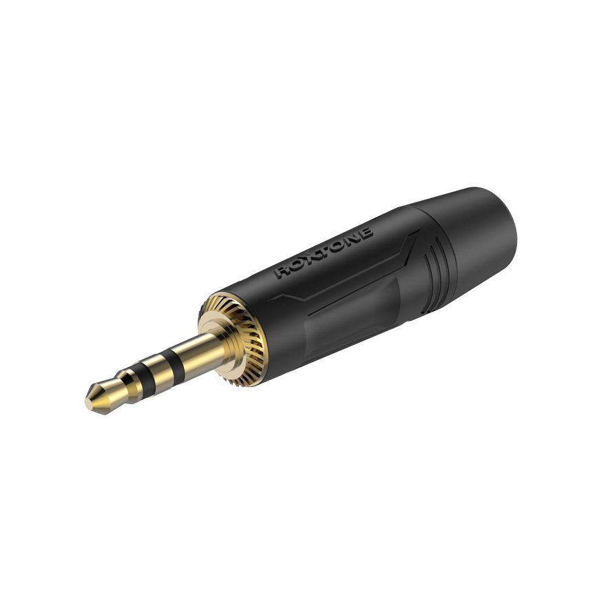 Roxtone RMJ3P-BG — роз'єм mini Jack 3,5 мм стерео, позолочені контакти