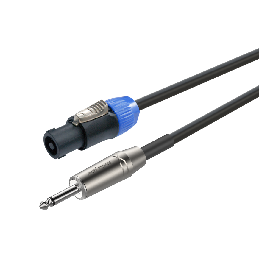 Roxtone DSSJ215L10 — готовий акустичний кабель Jack-Speakon, 10 м, 2 × 1,5 мм²
