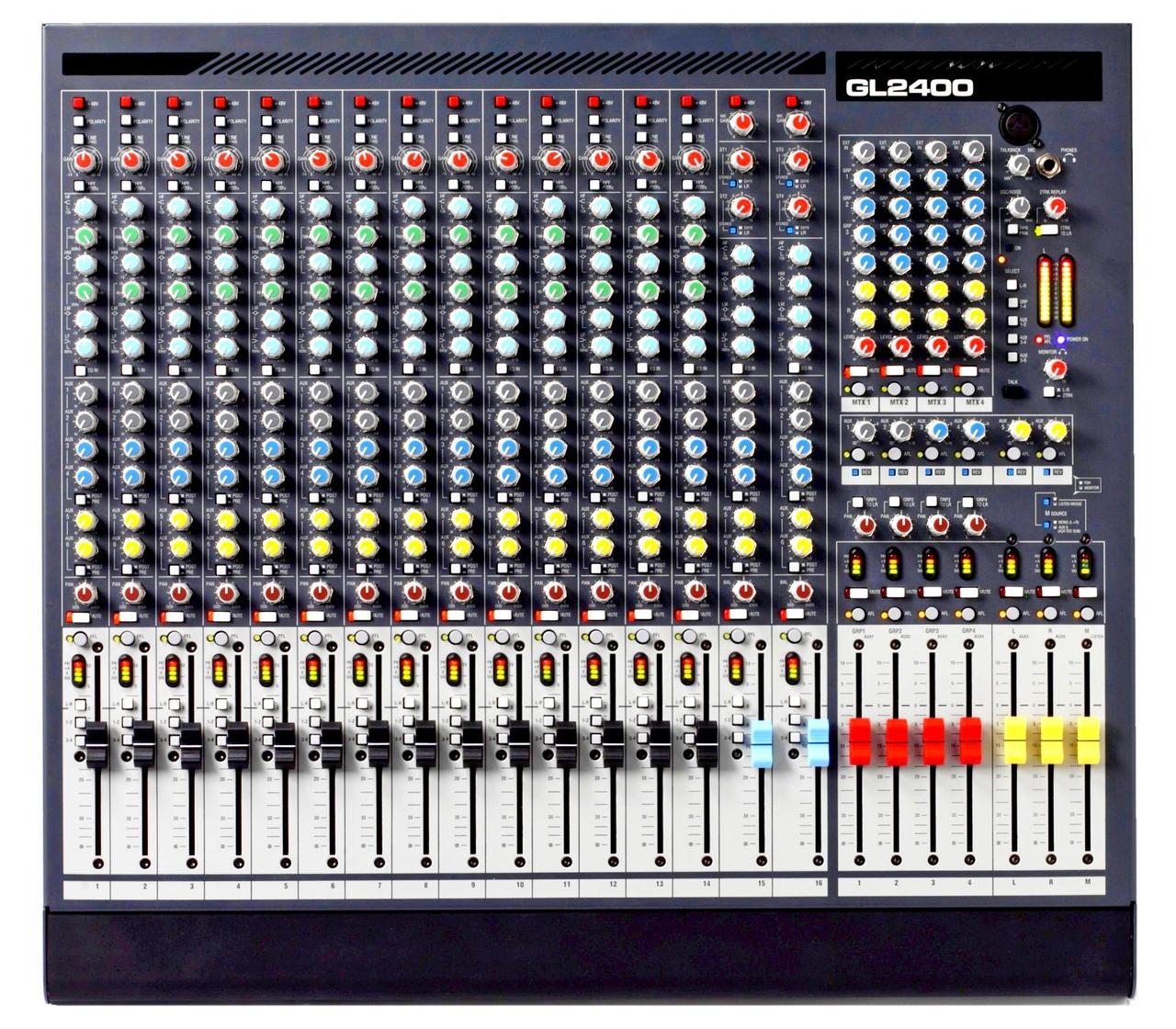 JB sound GL2400-16 — аналоговий мікшерний пульт 16 каналів з матрицею 7×4