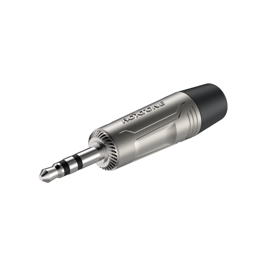 Roxtone RMJ3P-NN — роз'єм mini Jack 3,5 мм стерео, нікельоване виконання