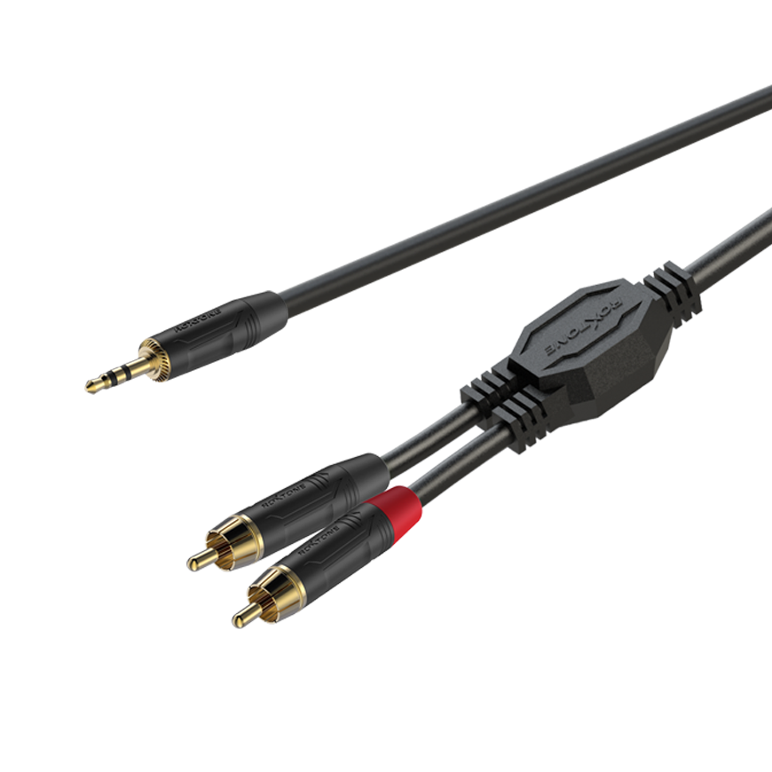 Roxtone GPTC140L1.5 — готовий кабель mini Jack 3,5 стерео — 2 × RCA, 1,5 м